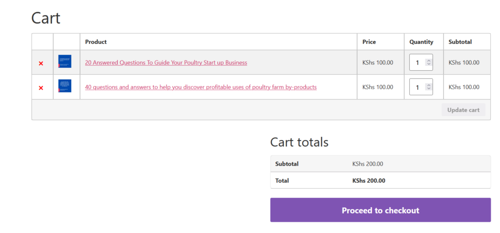 Go to Cart and Click on Checkout